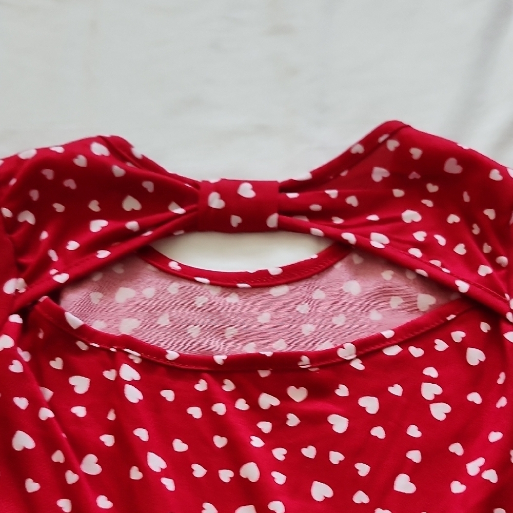 NWT Set of 2 Picapino Baby Girls Holiday Christmas Heart Dresses Size 6 - Picture 5 of 12